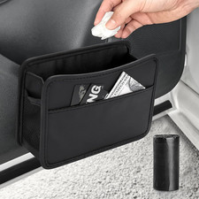 Car Trash Can Leather Foldable Organizer With Trash Bag For Auto Suv Truck Boat Car Trash Can Leather Foldable Organizer With Trash Bag For Auto Suv Truck Boat