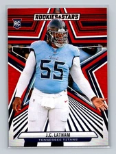 J.C. Latham 2024 Panini Rookies & Stars Red #134 RC Tennessee Titans