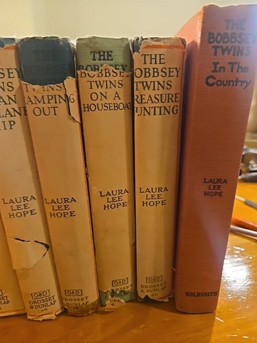 Lot Of (8) The Bobbsey Twins Books 1915-1943 All Hardcover - Picture 4 of 13