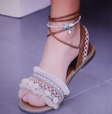 Women's Fashion Jewelry Shell Starfish Beads Anklet Ankle Bracelet Beach Boho