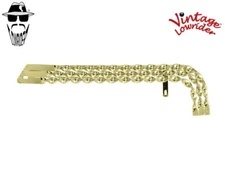 VINTAGE LOWRIDER TRIPLE FLAT TWISTED GOLD CHAIN GUARD 20" LOWRIDER BIKES.