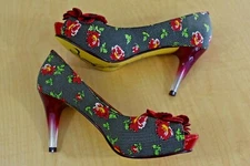 POETIC LICENCE RED , BLACK AND WHITE POLKA DOTS NEW NO BOX  SHOES  SIZE 7