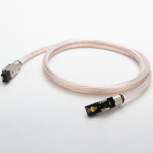 HiFi Copper+Silver Plated Ethernet Cable Cat8 40Gbps Cables RJ45 Network Patch - 第 1/12 張圖片