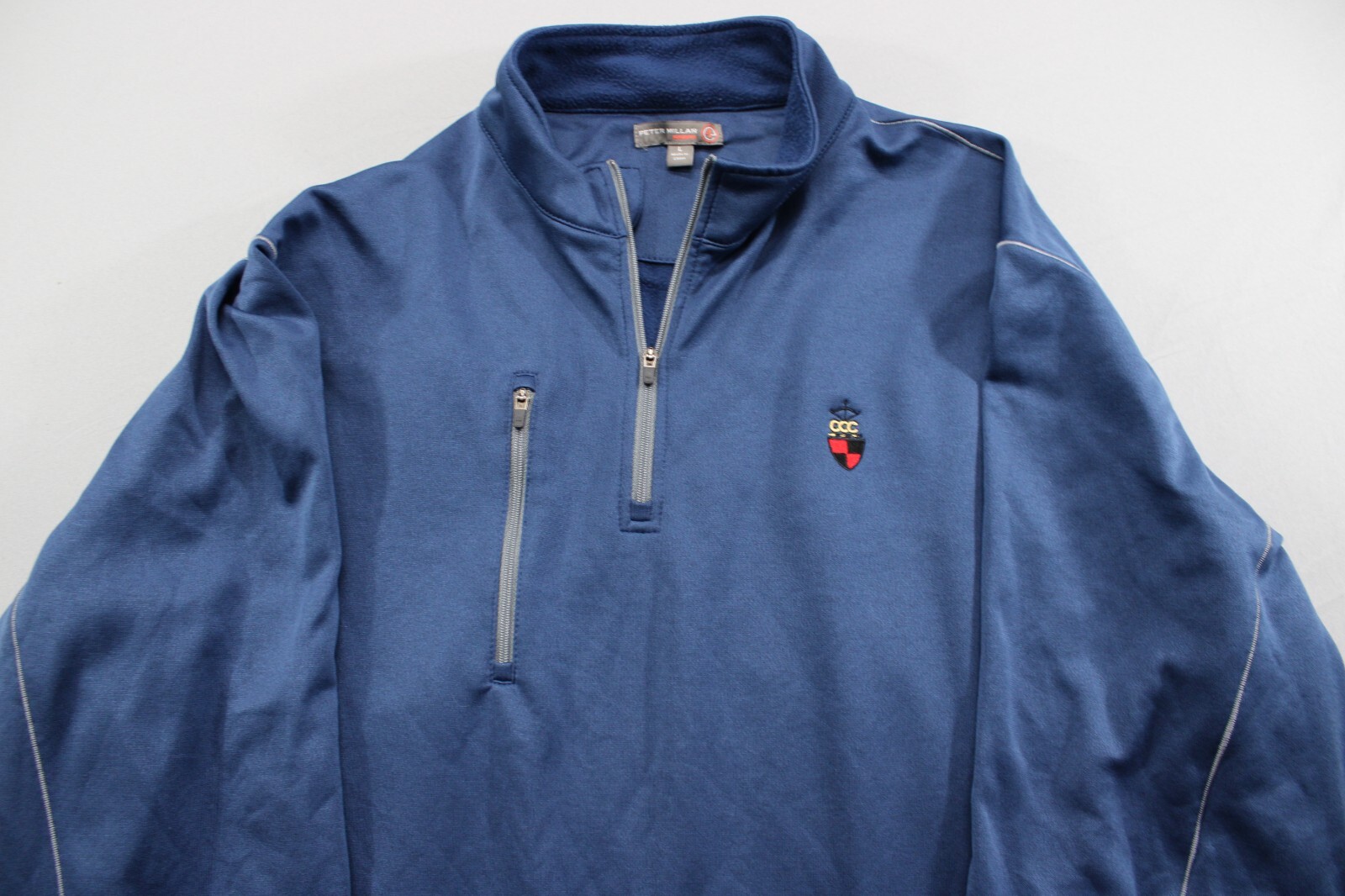 Peter Millar Warmth Pullover Quarter Zip Blue Lar… - image 2