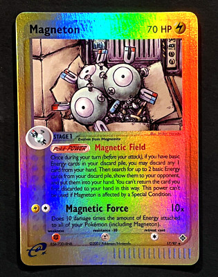 2003 Pokemon MAGNETON Ex Dragon REVERSE HOLO Foil RARE eReader Set