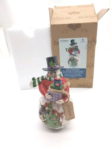 Jim Shore Full Of Good Cheer Heartwood Creek 2021 Enesco Snowman Open Box - Bild 8 von 8