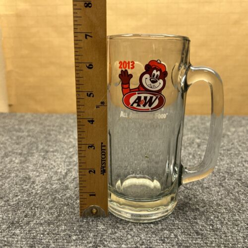 Tazza in vetro birra 2013 A&W All American Food Bear radice pesante - Foto 2 di 7