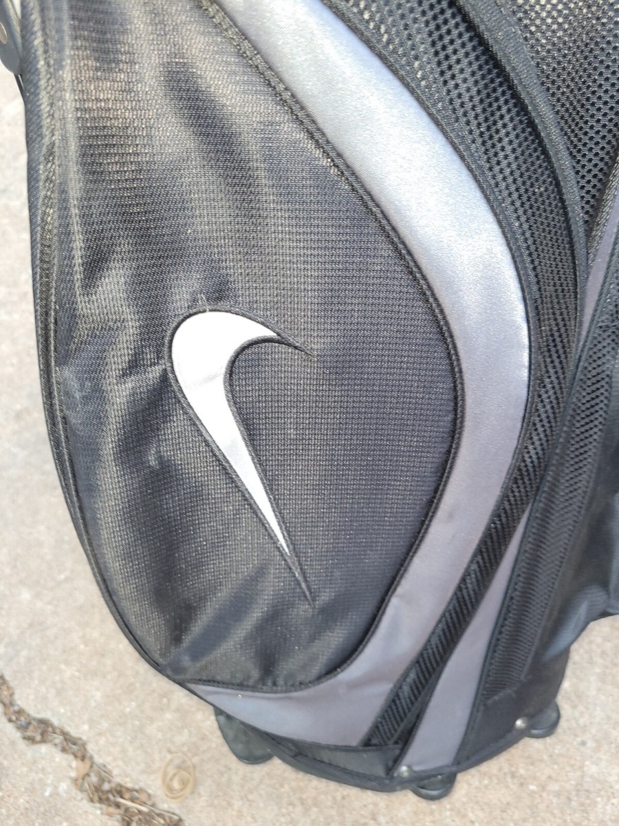Nike Xtreme Sport Stand Carry Golf Club Bag 8-Way Black Dual
