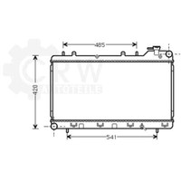 Prasco KüHler WasserküHler MotorküHler Aluminium FüR Subaru Forester Sf Impreza