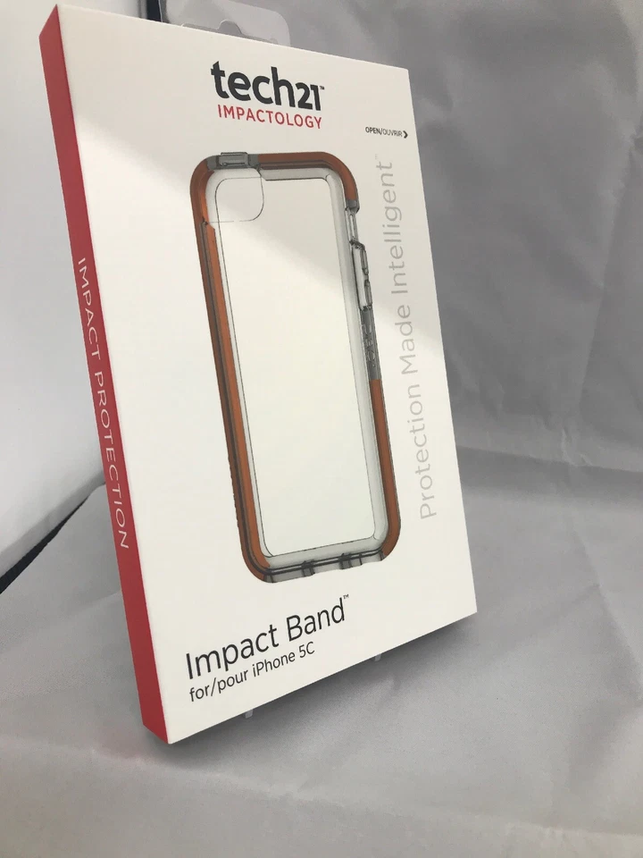 Funda Tech21 Impact Band para iPhone 5c - Transparente Lote de 5 *Nueva Sellada*  Foto 2 de 4