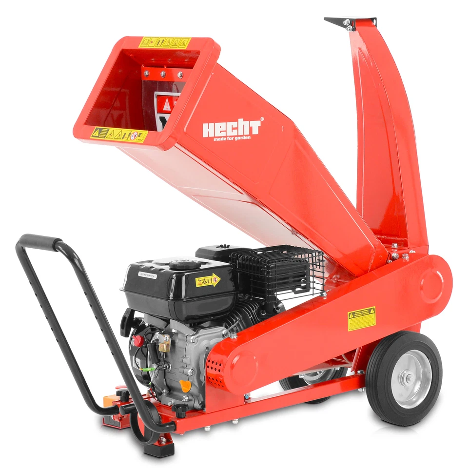 Gartenhäcksler Benzin 7 PS bis 7 cm Messer Walzen Holz Garten Schredder Häcksler