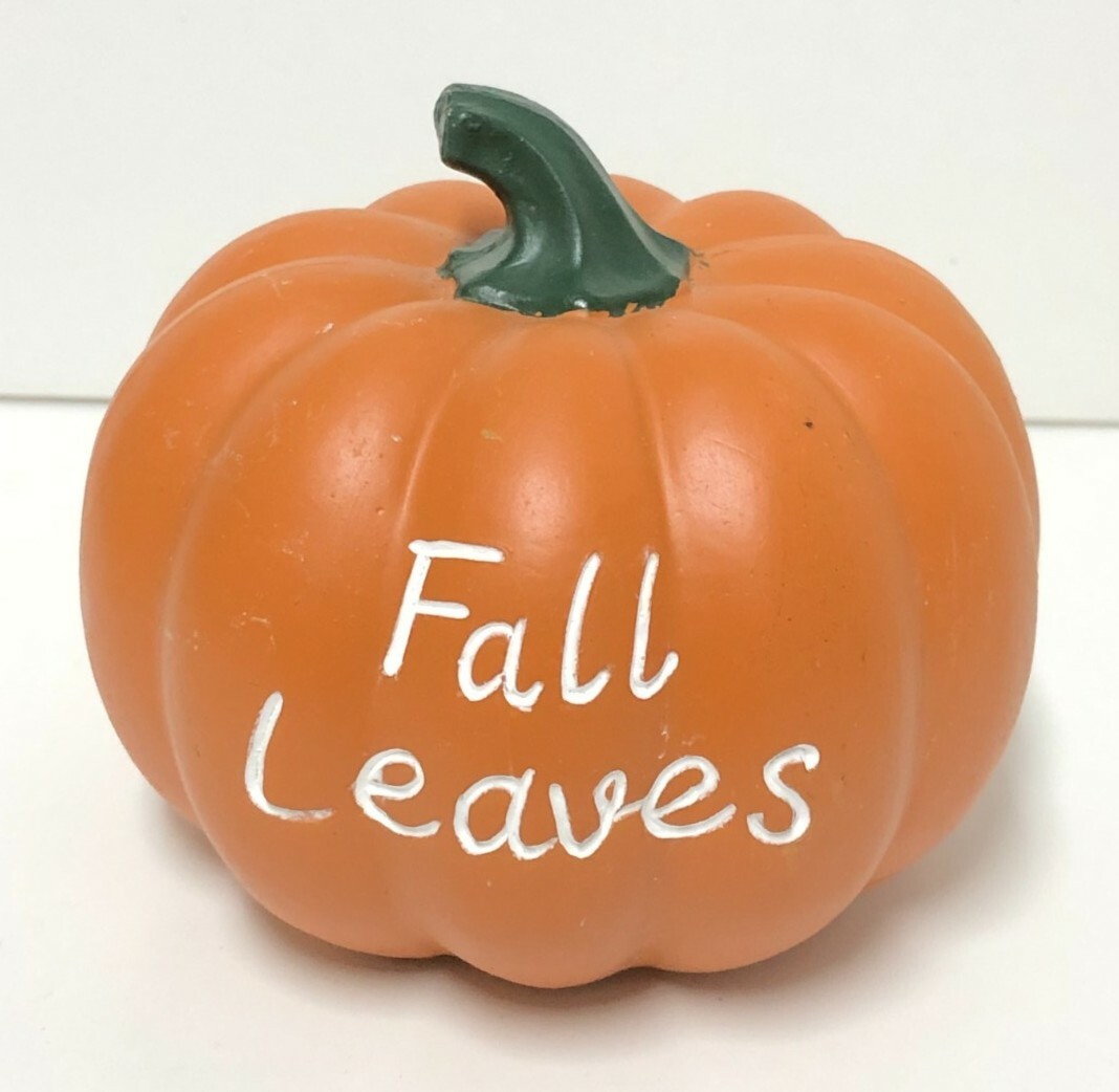 Verbiage Pumpkin Decoration ''Fall Leaves'' Grelly USA
