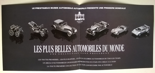 Brochure Autoworld-Le Médaillier Franklin : Les plus belles Automobiles du Monde - Picture 2 of 8