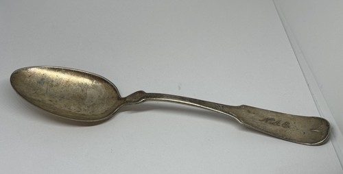 Vintage Monogrammed Silver Serving Spoon - NAE - Picture 3 of 6