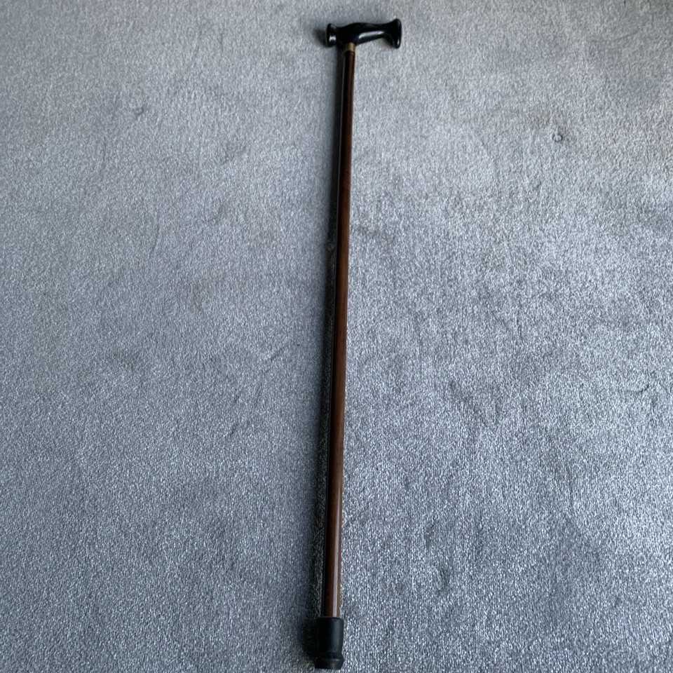 Walking Stick Black Handle Light Weight 93cm eBay