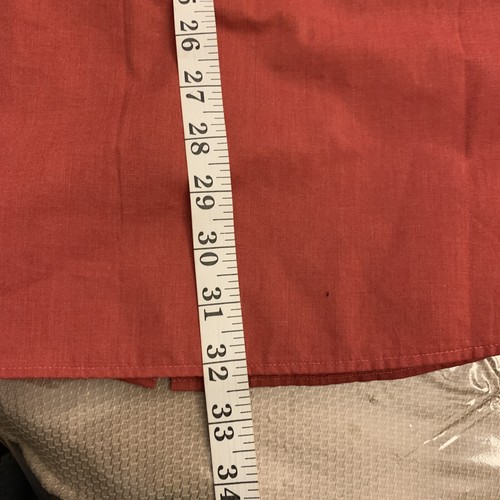 Camisa de vestir St. Johns Bay naranja roja para hombre a cuadros con botones talla XL - Imagen 5 de 8