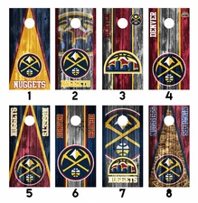 Denver Nuggets Cornhole Wrap Skin Decal Vinyl Sticker MANY DESIGNS SK97