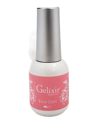 GELIXIR - Soak Off Base Coat - .5 Oz / 15 mL