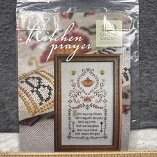 Cottage Garden Samplings Counted Cross Stitch Pattern Kitchen Prayer