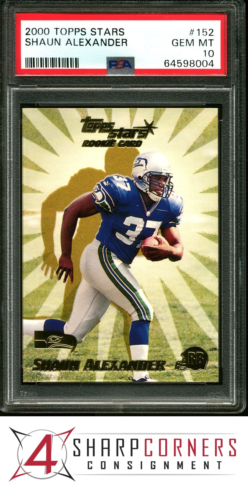 Shaun Alexander Topps Stars #152 Base