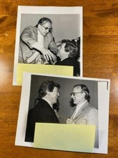 2 1977 Robert Preston George C Scott Candid Actors Old Movie Still Photo Lot A20