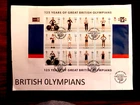 Isle of Man 2021 British Olympians m/sheet  FDC