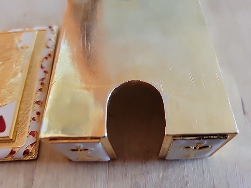 Edgar Berebi Queen Of Hearts Card Box Limited Edition Gold Plate Enamel READ - Picture 18 of 24