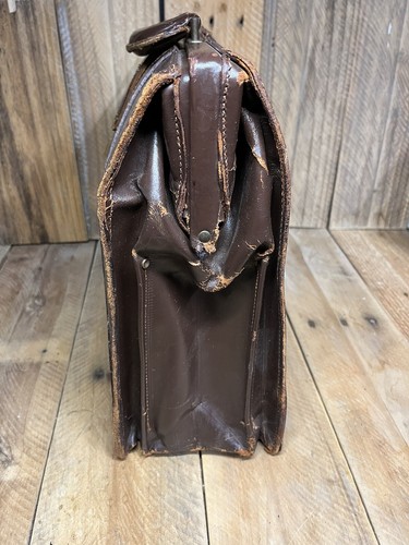 Mid-Century Bosca Vtg Leather Lawyer Executive Briefcase Doctors Bag HUGO BOSCA - Picture 4 of 19