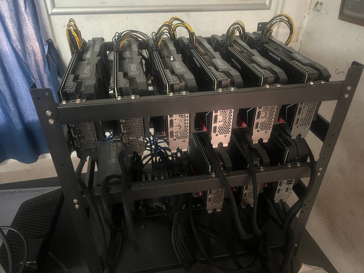 Power Supply 12 Card Mining Rig Xianxia Mining Rig Frame 12 GPU