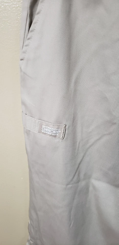 Cherokee Workwear Scrubs Men's Med Drawstring Cargo Pant 44010A Kakw Khaki NWT - Image 2 of 4