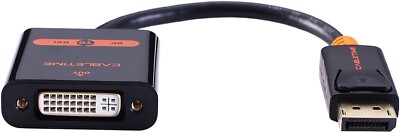 6'' DP to DVI-I Adapter DP to DVI-D Splitter Male to Female Video Link 1080P