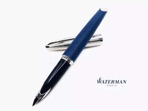 Waterman Carene Special Edition Blue Leather 18K Fountain Pen