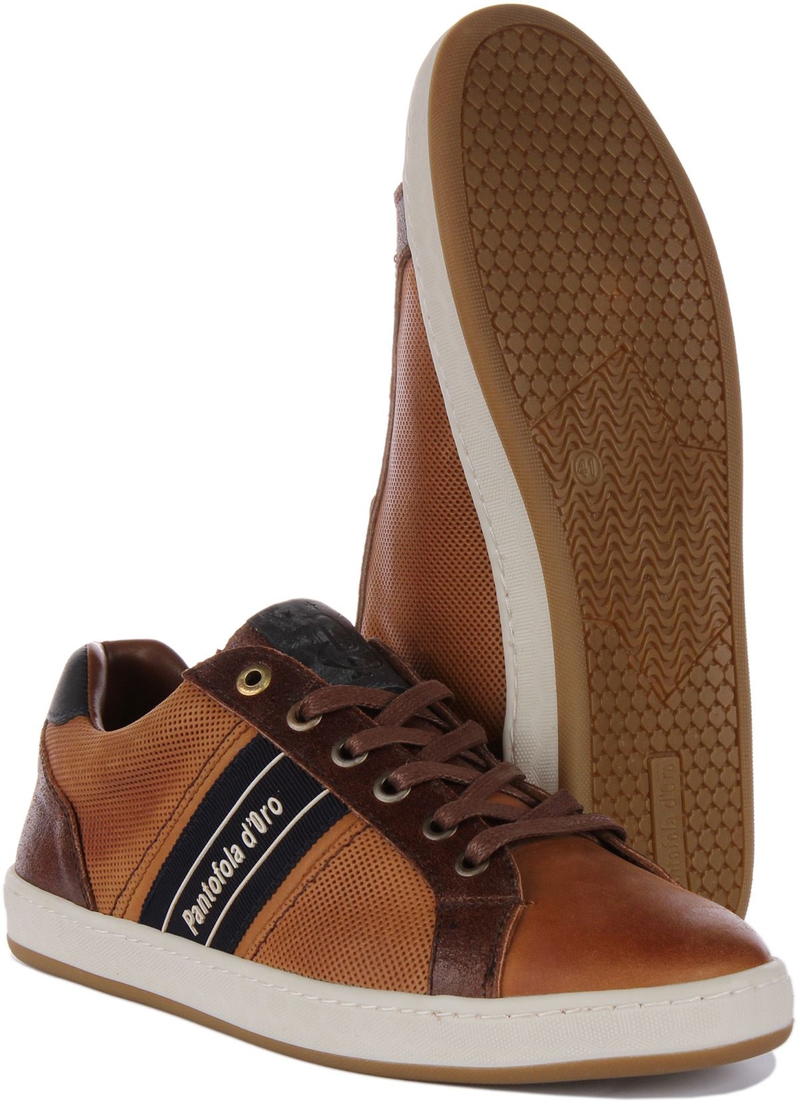 PANTOFOLA D’ORO Scarpe casual casual Pantofola D'Oro Melfi Uomo top basso in pelle scamosciata marrone UK 6 12