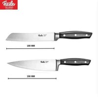 Fissler Profi KüChenmesser-Set 2Tlg. - Kochmesser 19 Cm + Brotmesser 18 Cm -