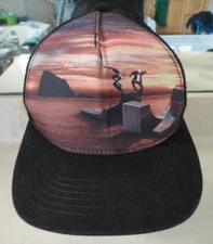 NWOT MOLO BIG SHADOW Sunset Skate Graphic Snapback Mesh Trucker Cap/Hat Juniors