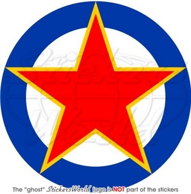 YUGOSLAVIA Air Force Yugoslav SFR Roundel Vinyl Sticker Decal 100mm 