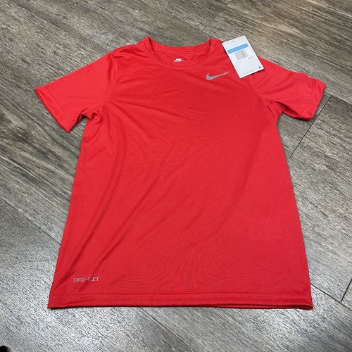 Nike Legend Training Team Short Sleeve Shirt Youth Boy's Medium Red 840178 NWT