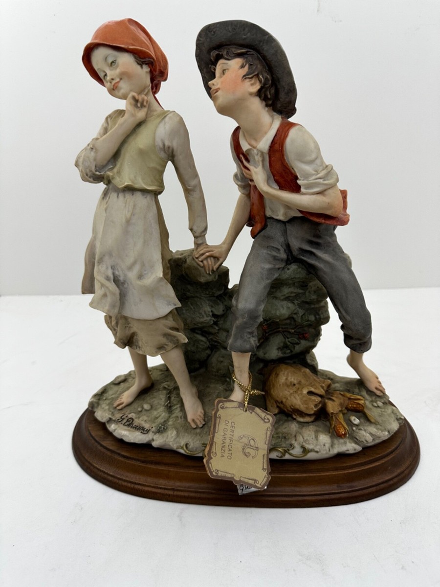 LARGE CAPODIMONTE ARMANI “THE PROPOSAL” PORCELAIN FIGURINE 12