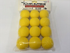 Dozen 12 Player Supreme Performance Foam Practice Golf Balls Yellow New in Pkg