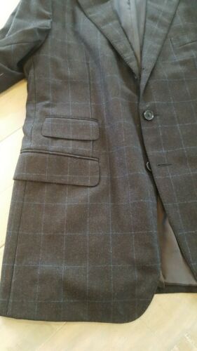 NUOVO COSTUME MOZZAFIATO RAFFAELE CARUSO ADRIANO & SONS 40 LANA DI CASHMERE FLANELLA - Foto 2 di 7