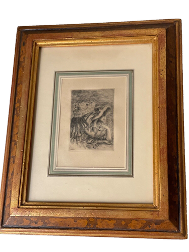 Pierre Auguste RENOIR ORIGINAL ETCHING THE PINNED HAT RECORDER DELTEIL SIGNED - 第 1/19 張圖片