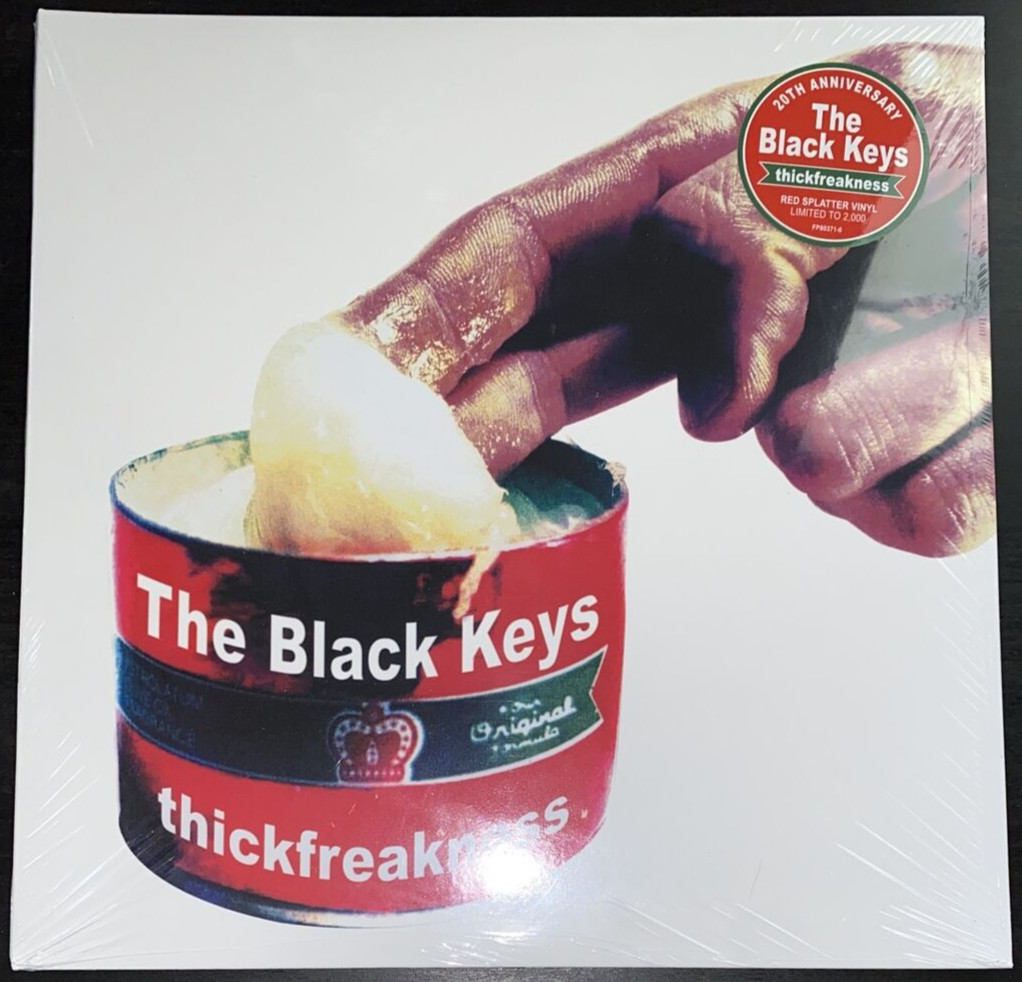 ВИНИЛОВАЯ ПЛАСТИНКА THE BLACK KEYS THICKFREAKNESS RED SPLATTER С ЛИМИТИРОВАННЫМ ТИРАЖОМ, НОВАЯ, ЗАПЕЧАТАННАЯ, МЯТНОГО ЦВЕТА