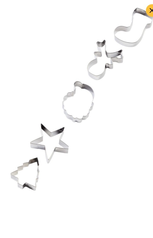 Christmas Cookie Cutter Set 5 Piece Star, Santa , Gingerbread eBay