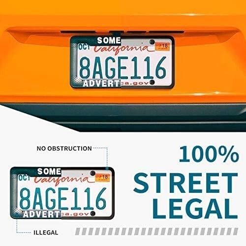 Black Silicone License Plate Frame–Rust-Proof, Rattle-Proof, Weather-Proof - 1pk - Picture 7 of 7
