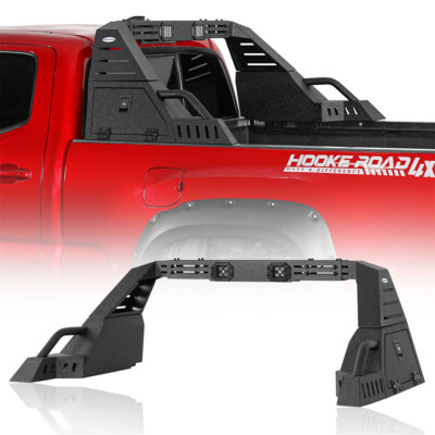 Universal Truck 20.7'' High Adjustable Steel Roll Bar w/ LED Light & Storage Box