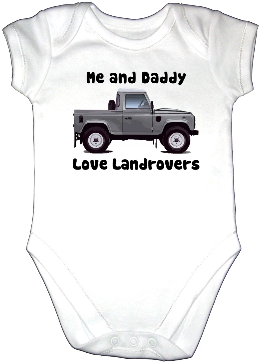 Land Rover Baby Bodysuit Me Daddy Love Cool Cute Car Design Baby