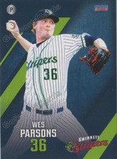 2018 Gwinnett Stripers Wes Parsons RC Rookie Atlanta Braves