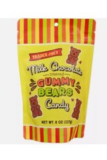Trader Joe's 8 oz. MILK CHOCOLATE Covered GUMMY BEARS Gummi Candy