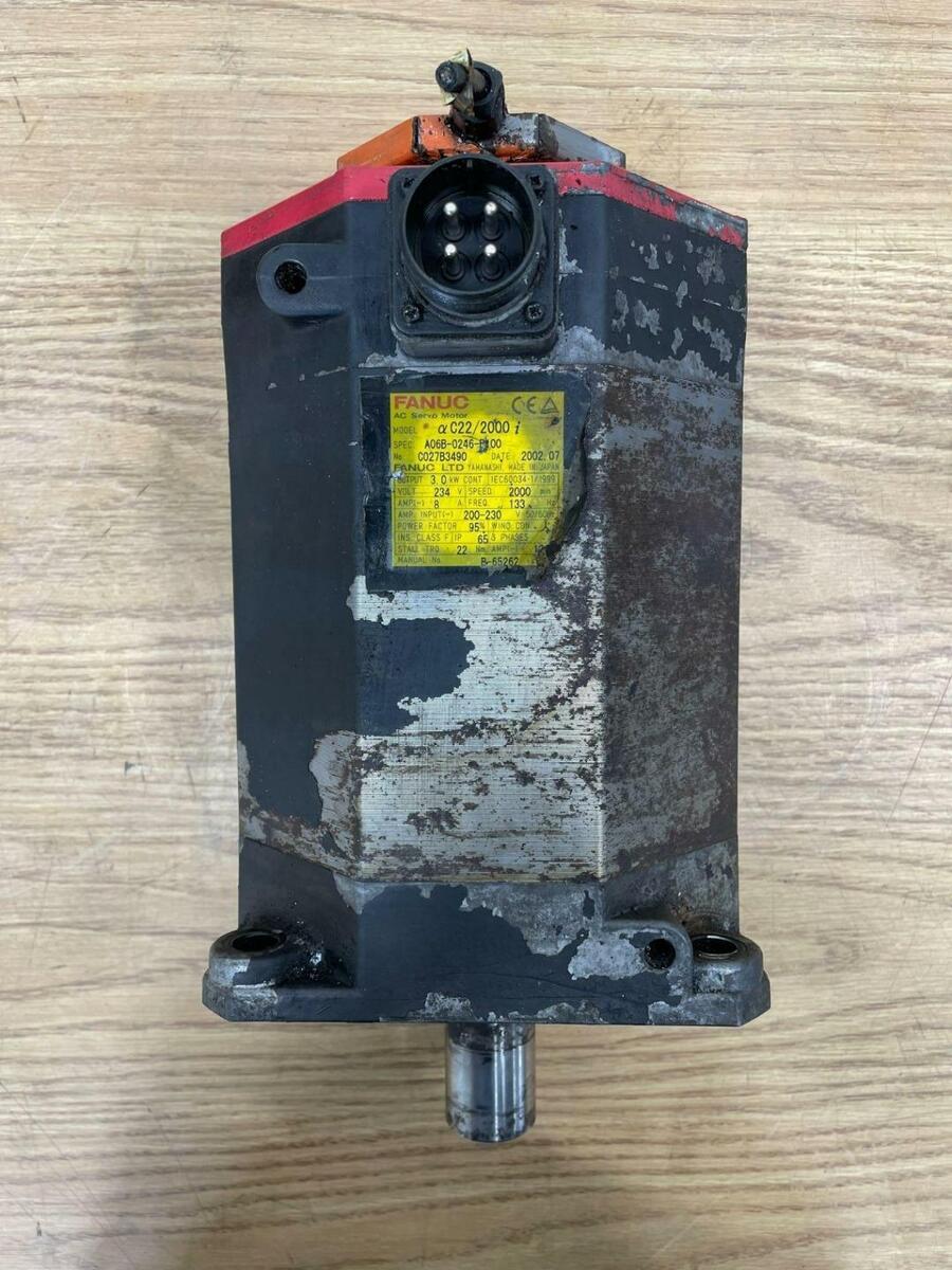 FANUC AC Servo Motor, C22/2000i, A06B-0246-B100, Fast FANUC AC Servo Motor, C22/2000i, A06B-0246-B100, Fast