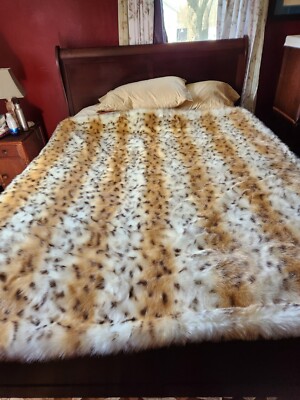 Donna Salyers Fabulous Furs Snow Lynx Blanket 60